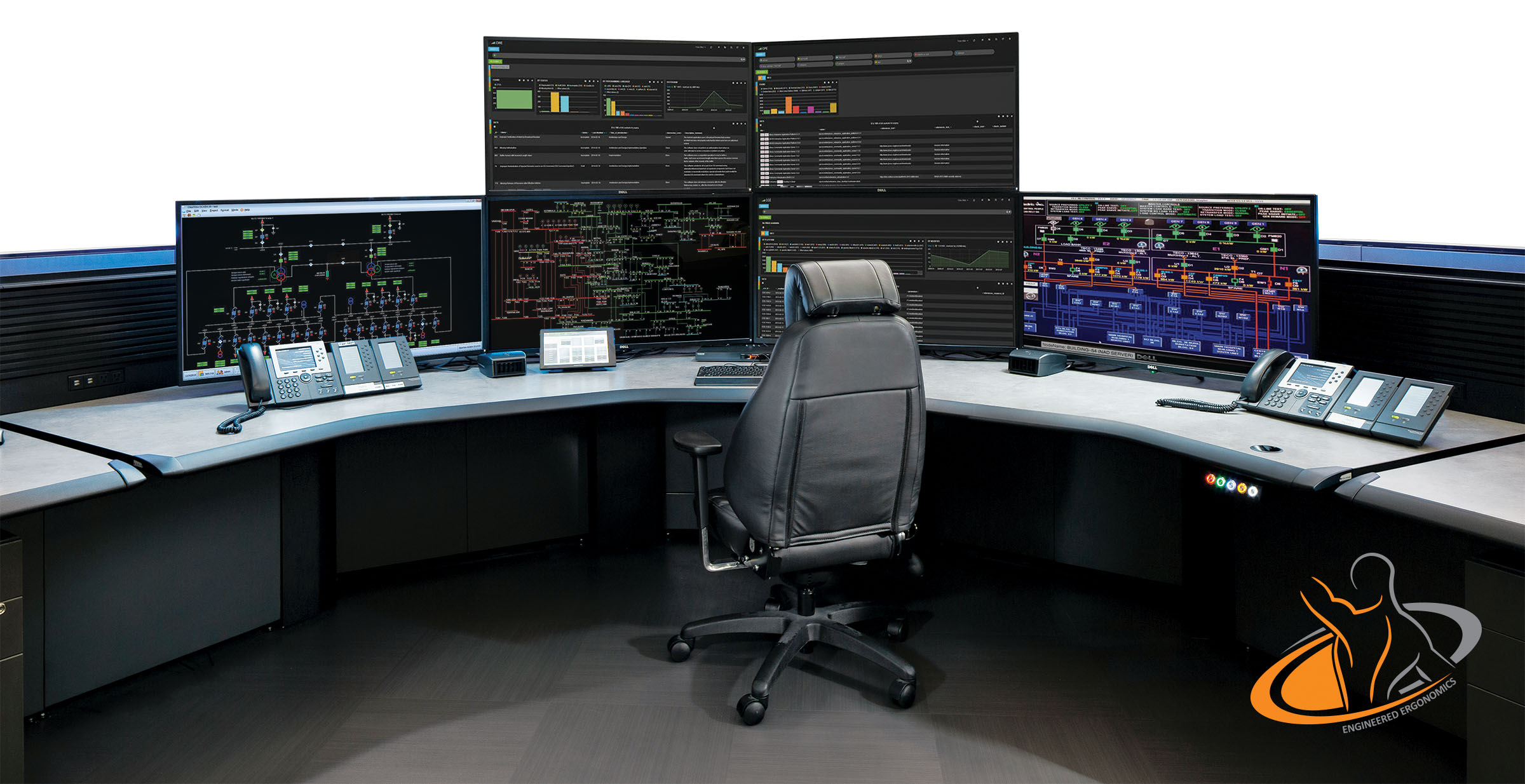 24/7 Control Room Chairs Intensive Use Console Chairs Evans