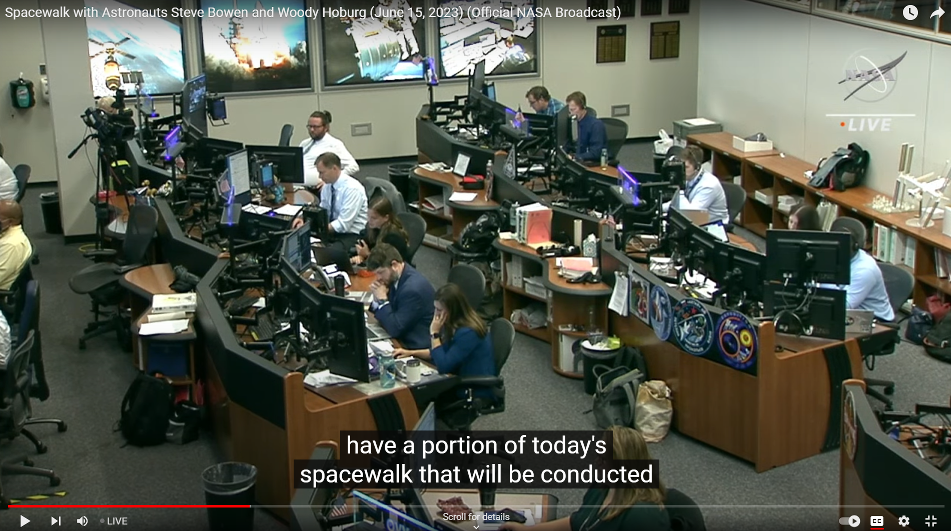 Spacewalk with Astronauts Steve Bowen and Woody Hoburg (June 15, 2023) (Official NASA Stream)