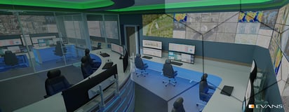FPL Drone Command Room: Consoles & Smart Control Room Design by Evans