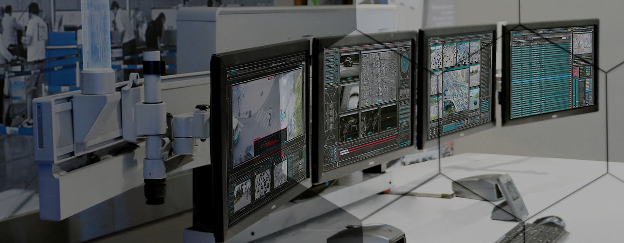 Computer shop monitor controls